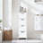 Space-Saving Bathroom Floor Cabinet with 4 Drawers and Vertical Storage