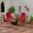 Byrom 22" x 45" Outdoor Chair Cushion with Ties and Loop-1250875856