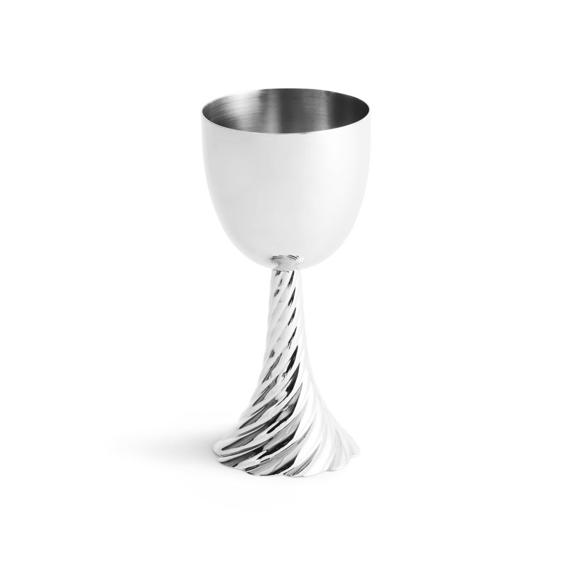 Twist Kiddush Cup, Nickel