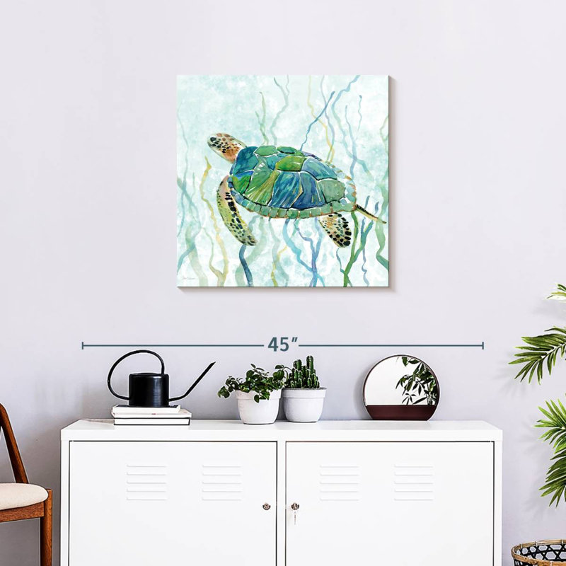 Tortue de mer Brampt Swim II, H 24 po x l 24 po