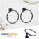 Wall Mounted Towel Ring with Concealed Mounting Hardware
