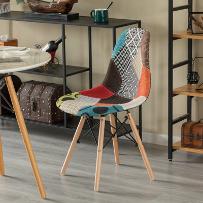 Deardra 18'' H Fabric Upholstered Beech Side Chair