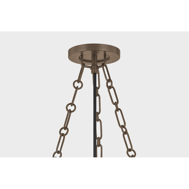 Paradigm Pendant by Lauren Liess x Troy, Bronze, 22.25" H x 4.75" W x 0.75" D, 15W