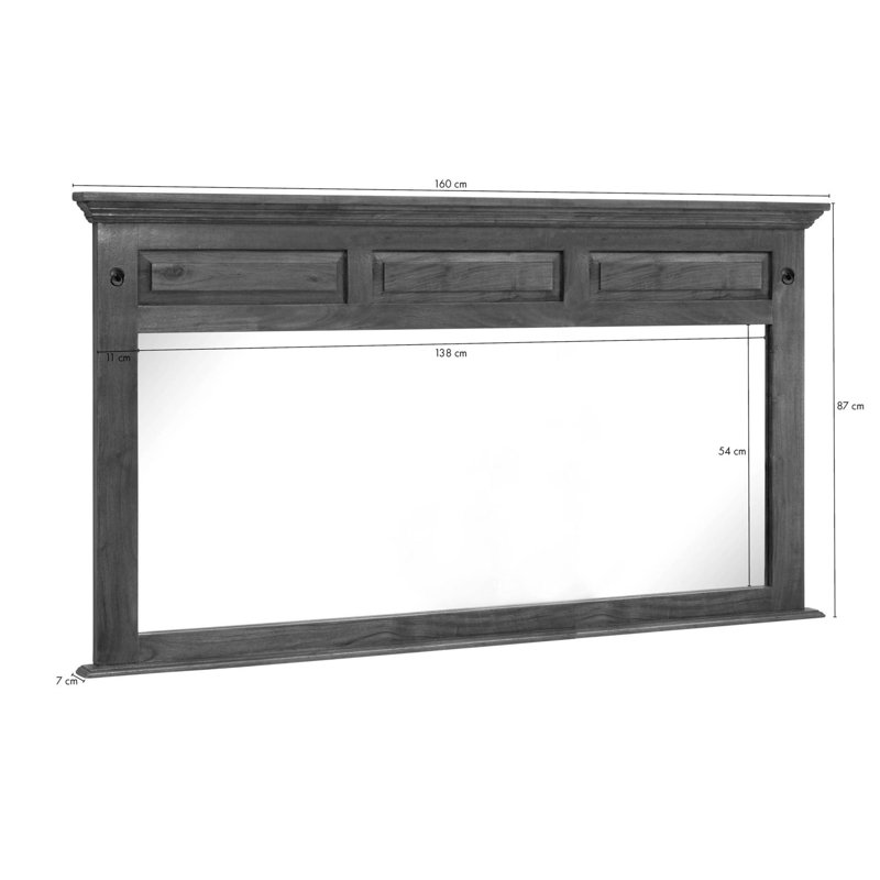Oxford Wood Wall Mirror