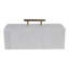 Boîte décorative rectangulaire en marbre avec poignée en métal pour la décoration intérieure - Organisateur de rangement en marbre avec couvercle pour décor de bijoux et de souvenirs - 16 po, blanc-407284728