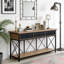 Table console à 3 tiroirs avec vestibule et tablette de rangement-1314420346
