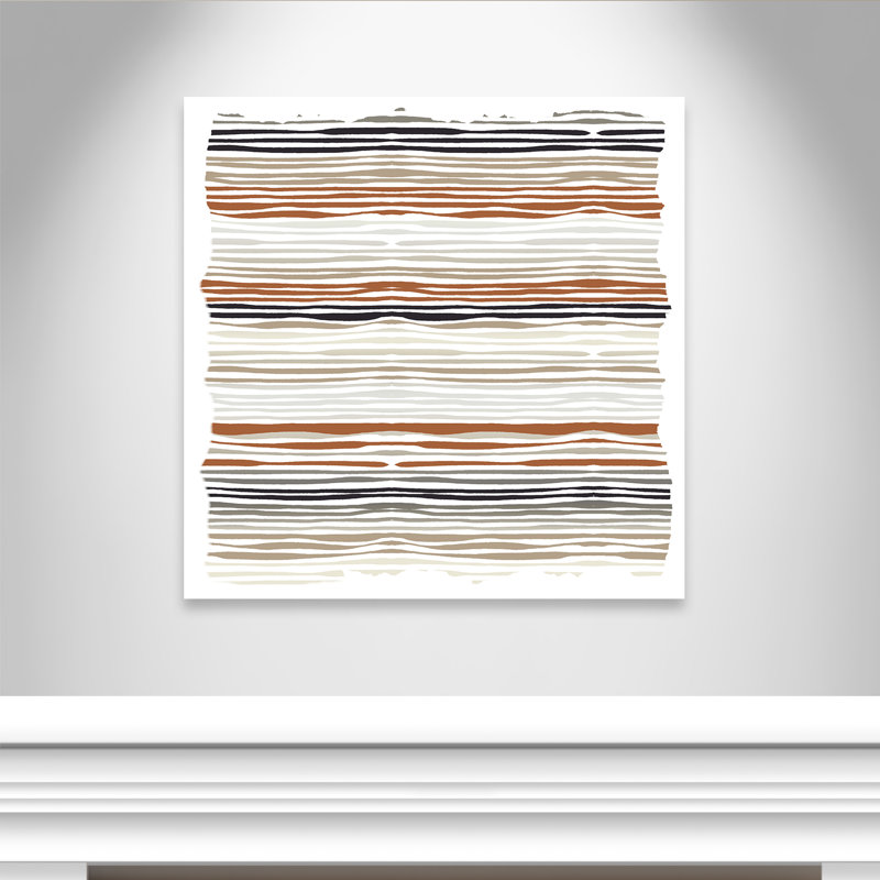 «Stripes Square Print» par Kimberly Allen, 40'' W x 40'' H, Wrapped Canvas, Sans cadre