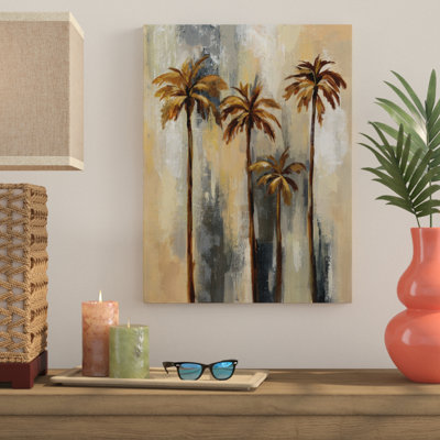 « palm trees ii », reproduction sur toile tendue