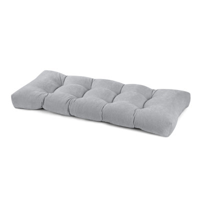 Outdoor Bench Seat Cushion，Features a non-slip sole，a hidden zipper，Patio Chair Cushions,42*16*4 in,gray