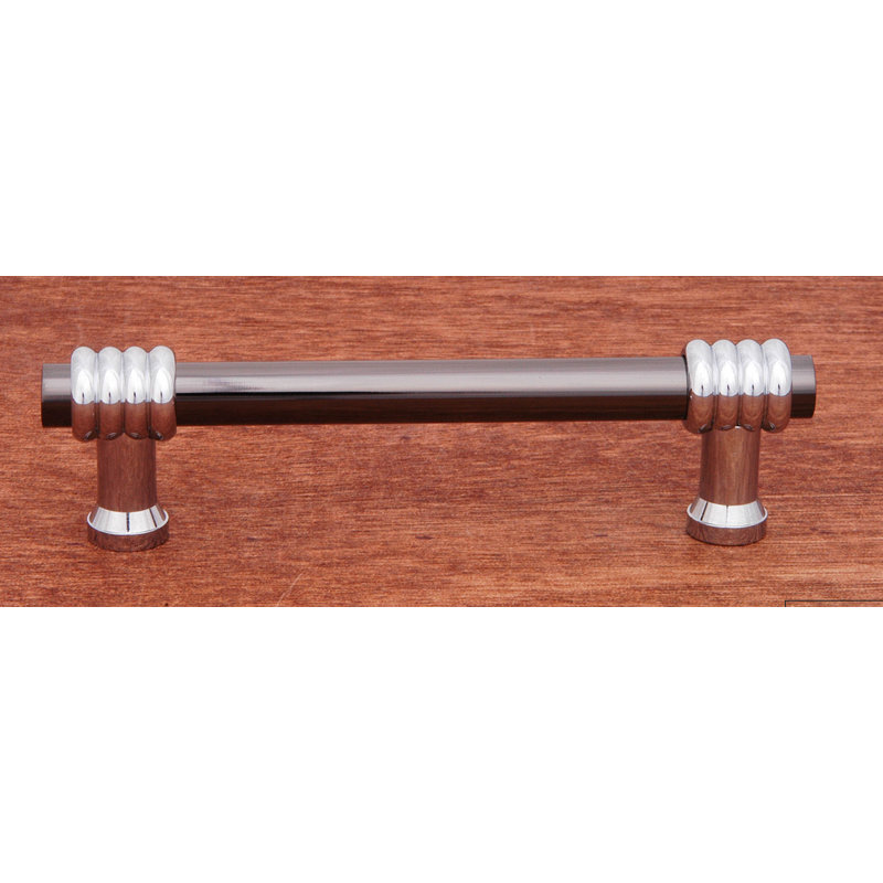CP Series 3 1/2'' Center to Center Bar Pull, Black Nickel / Chrome