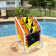 Sports Collapsible Towel Rack - Durable Free-Standing Design With Mesh Pocket For Beach, Pool, And Outdoor Use