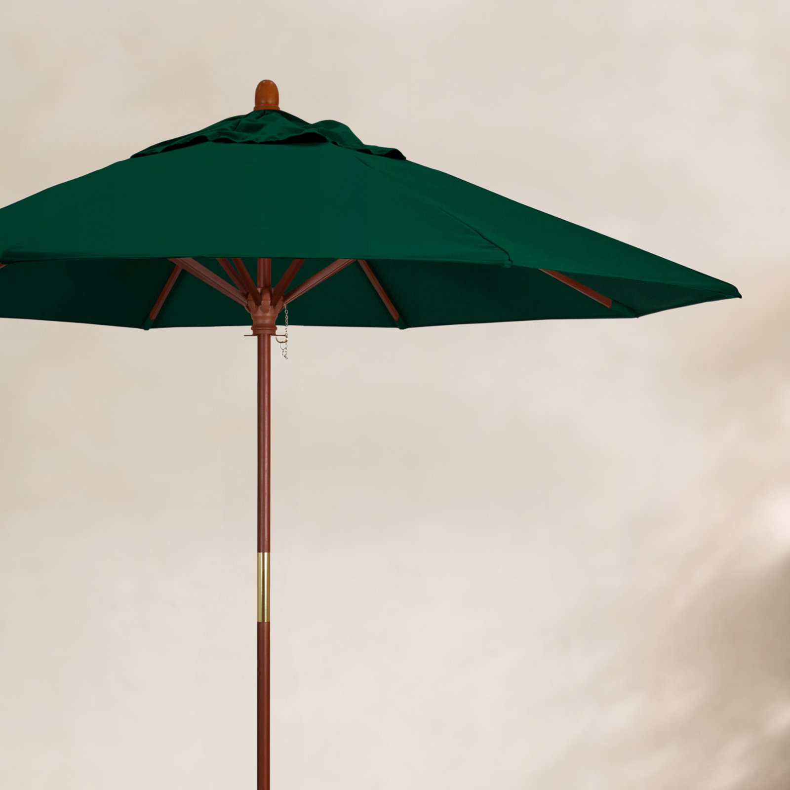 Manford 108'' Sunbrella® Outdoor Umbrella, Canvas Forest Green Sunbrella® Canvas