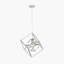 Adamantia 1 - Light Steel Square/Rectangle Pendant