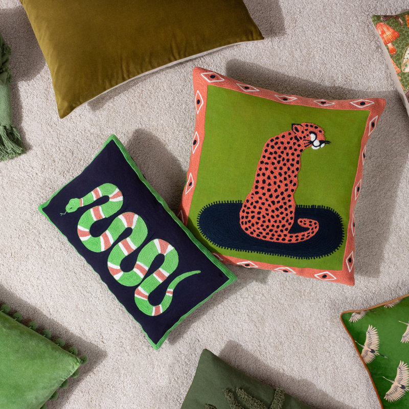 Black Rectangular Cushion