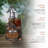 Outdoor Tiered Barrel Fountain with Old-Fashioned Pump, 24", Brown