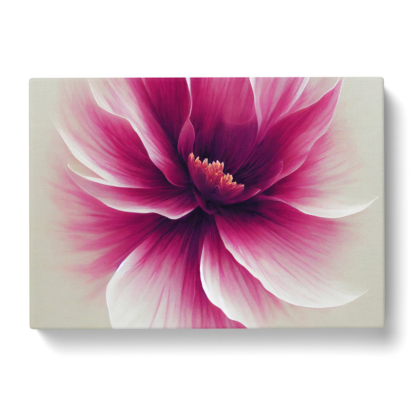 Striking Carnation Flower - Wrapped Canvas
