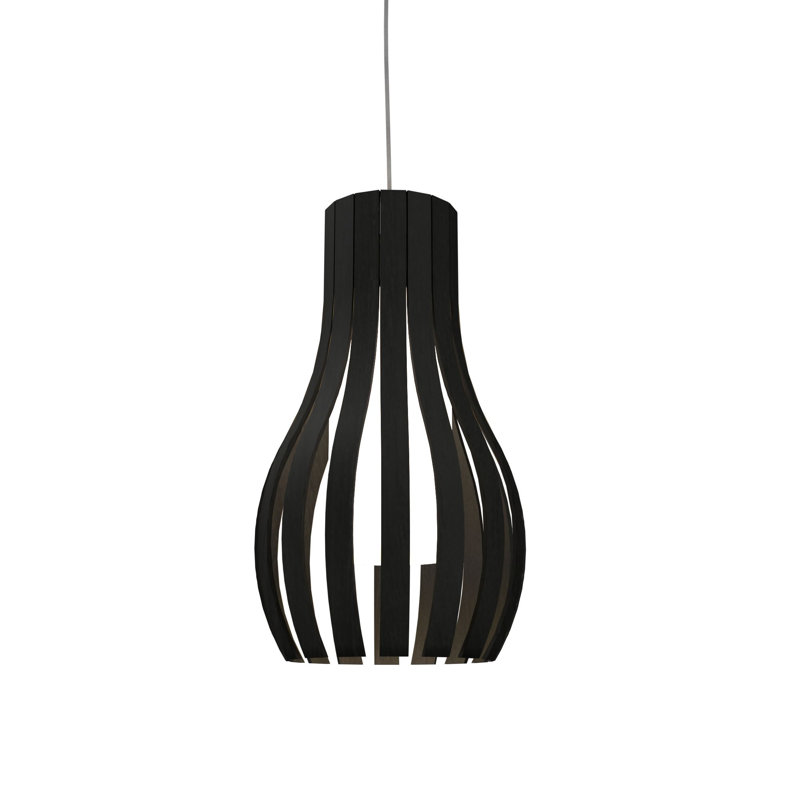 1 - Light Pendant, Charcoal, Charcoal