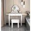 White Kids Vanity, Makeup, and Study Table-163879301