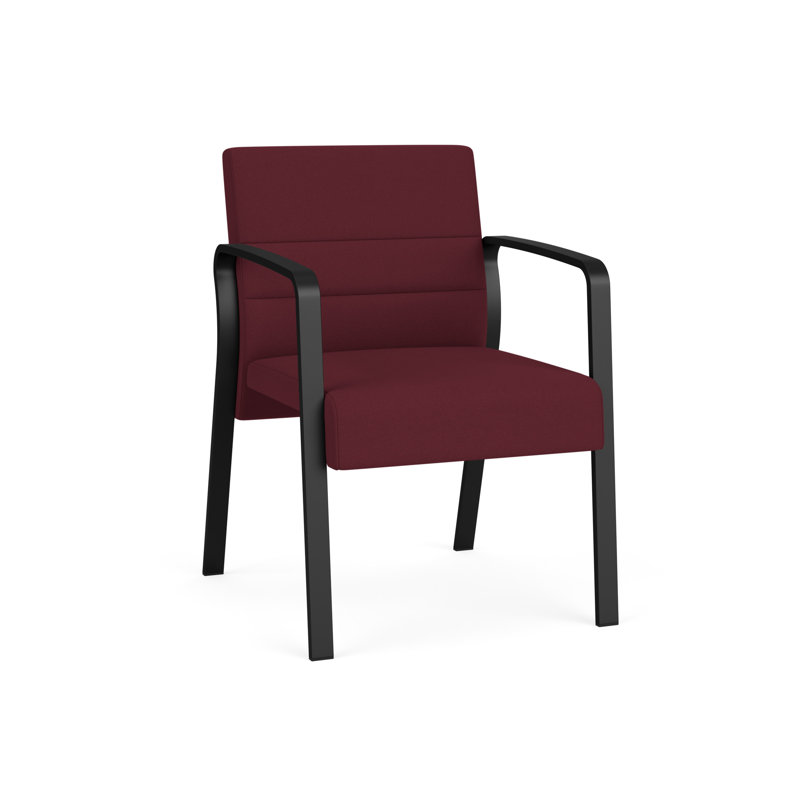 Cadre en métal pour chaise de réception Waterfall, Noir, Tissu vin ouvert