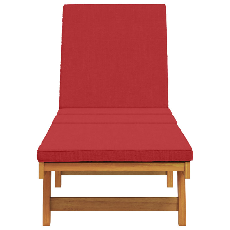  Sun Lounger Brown, Red, Red