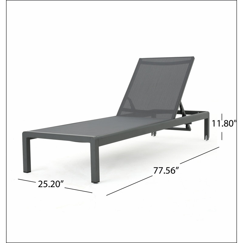 CAPE CORAL KD CHAISE LOUNGE, Gray