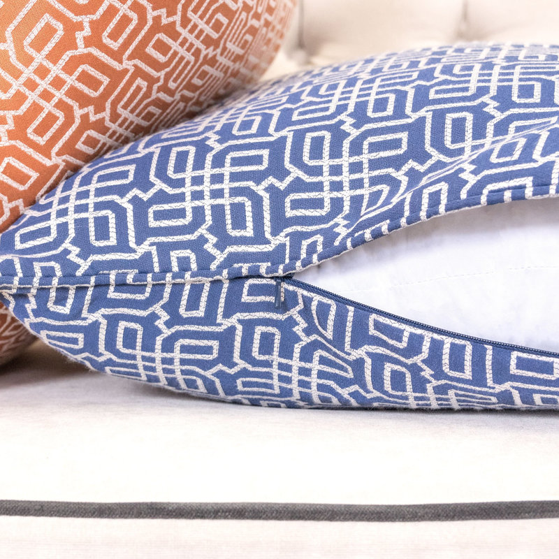 Sealena Outdoor Square Pillow Cover & Insert, Navy