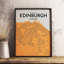 Edinburgh City Map 1 Piece Wall Art-875201471