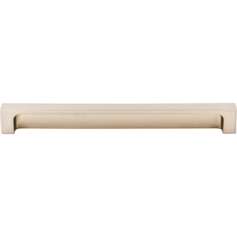 Modern Metro Finger Pull, Brushed Satin Nickel, 8" Center to Center