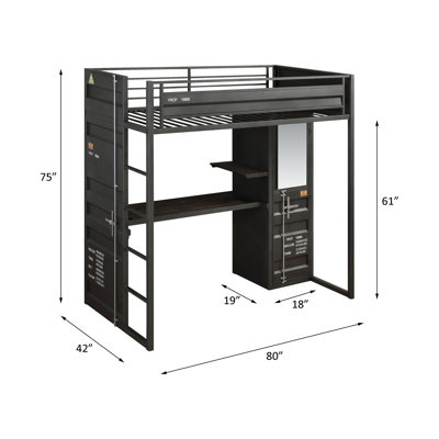 Kids Twin Loft Bed