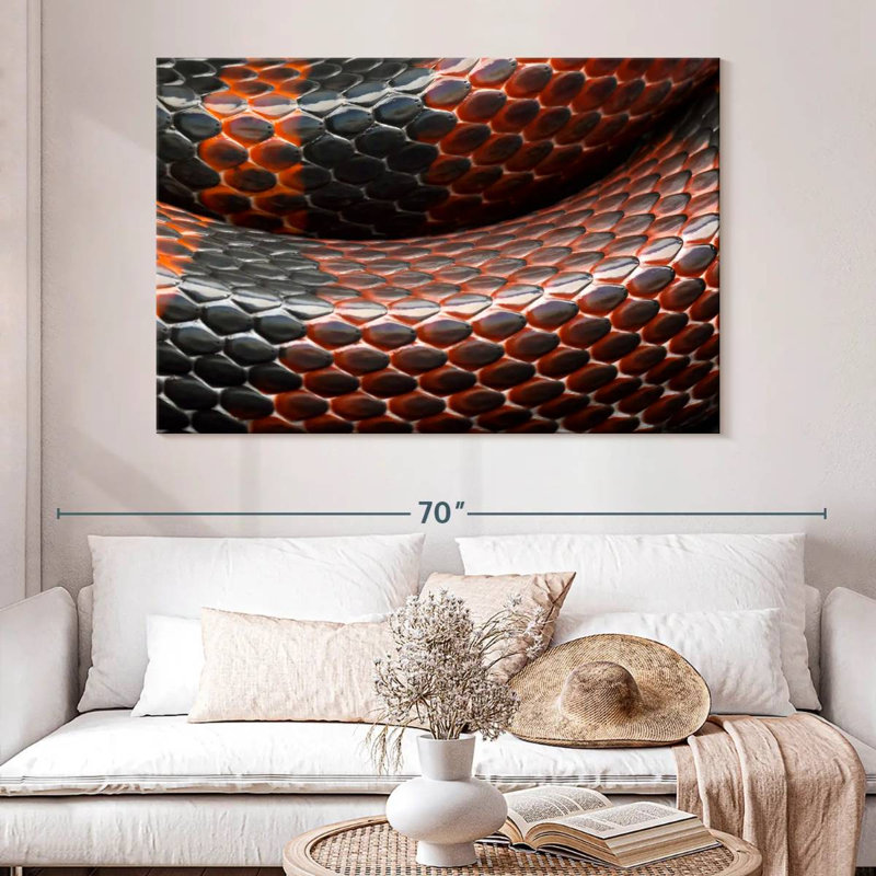Brampt Snake Scales, 34" H x 51" W