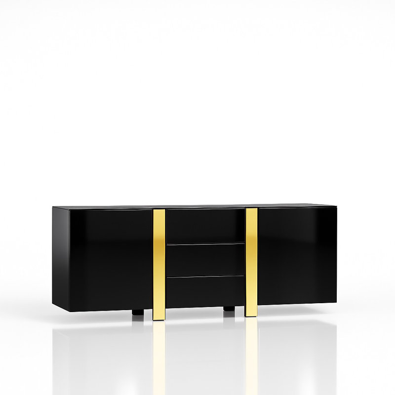 Chaderick 169 cm W Chest of 3 Drawers
