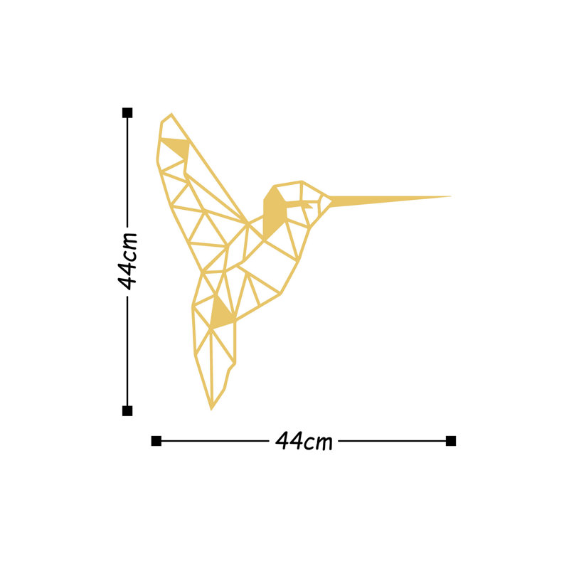 Wall Decor on Metal, Gold