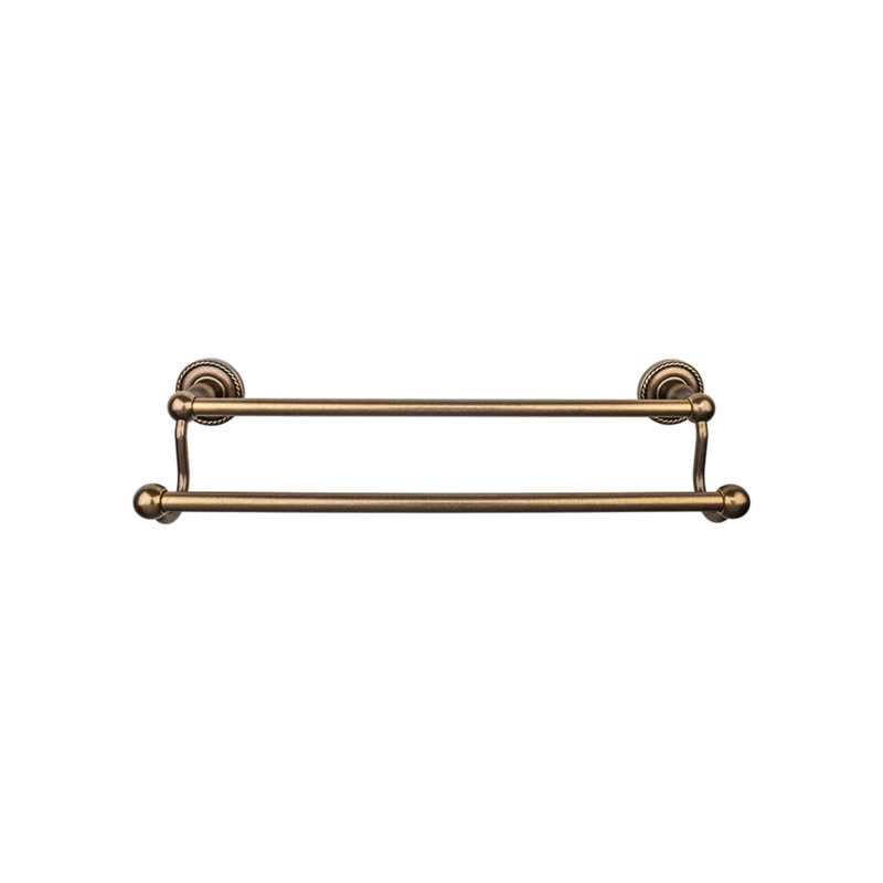 Edwardian Bath Double 32 1/2" Wall Mounted  Towel Bar, German Bronze