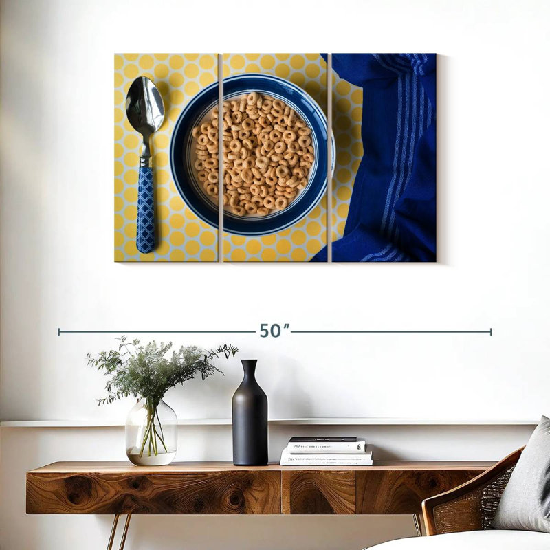 Céréales laiteuses pour le petit déjeuner, H 24 po x l 38 po