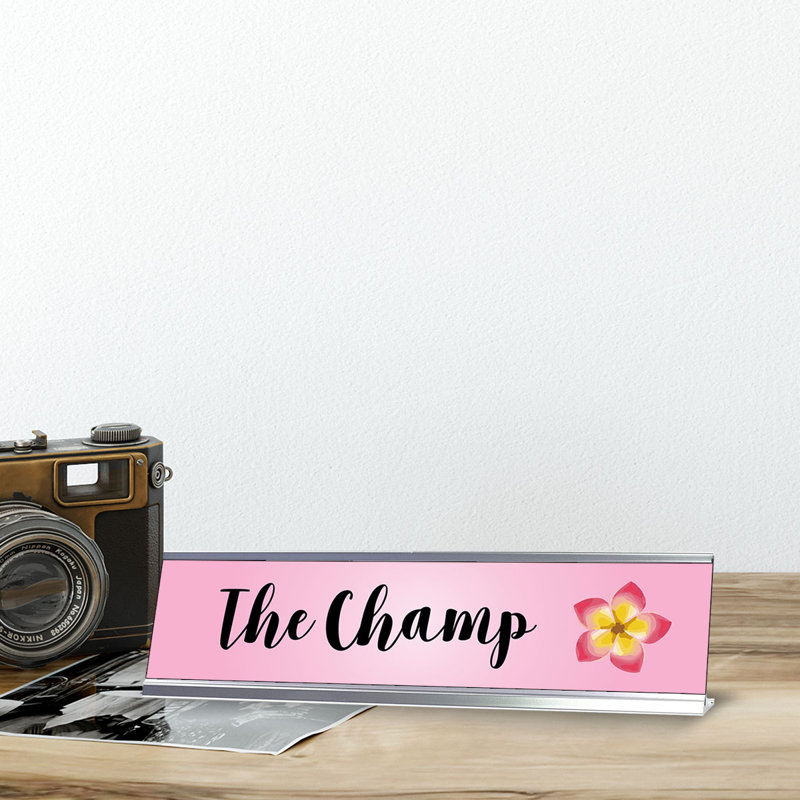 Enseigne de bureau The Champ