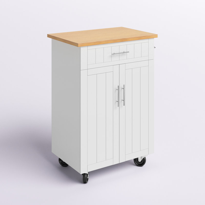 Alleah 25.98 " W Kitchen Island, White