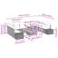 344cm Wide Patio Sofa with Cushions