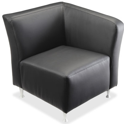 Chaise de réception l 30 po avec structure en métal Fuze