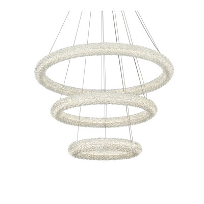 Lustre gradué à 3 lumières DEL Brindalla