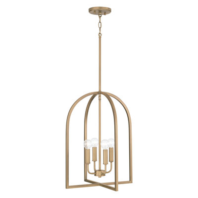  Luminaire suspendu style lanterne à 4 lumières