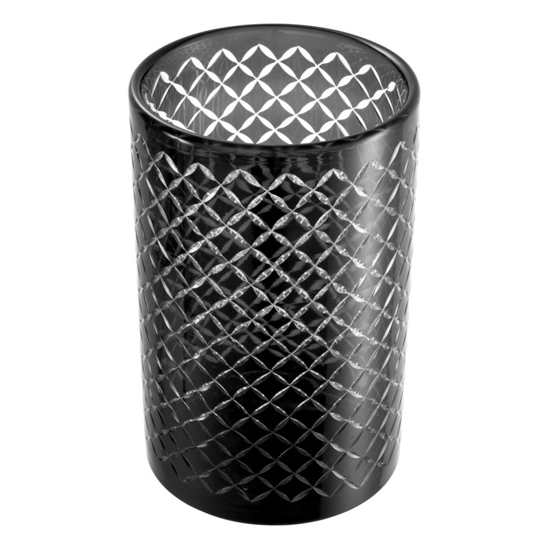 Gable Glass Tabletop Hurricane, 11.02" H x 7.09" W x 7.09" D