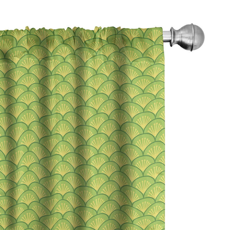 Geometric Semi-Sheer Rod Pocket Sliding Panel, 28" x 84"