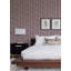 Myrtle Purple Abstract Stripe Wallpaper-600929785