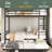 Full Over Full Metal Bunk Bed With Trundle-1385659787