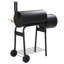 Symple Stuff Portable Charcoal Gas Grill with Side Burner