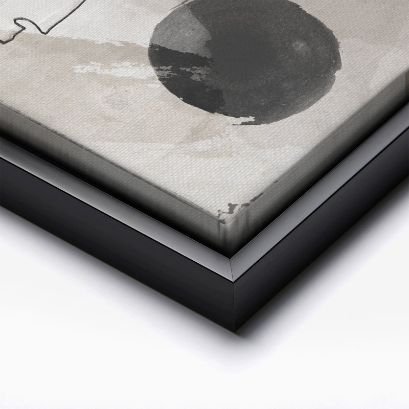 Coups d'aquarelle n ° 1, Black Framed, Canvas, 11"H x 14"W