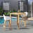 Anautica Square 2 - Person Teak Bar Height Dining Set