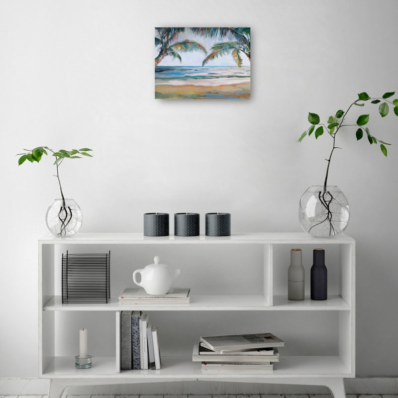 «Beyond The Palms» par Studio Arts, reproduction d'art sur toile, Toile tendue, H 30 po x l 40 po, Sans cadre