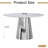 Dining Table Set, 45" Round Marble Dining Table with Velvet Dining Chairs, Circle Kitchen Table Set with Base, Dining Room Table and Chairs Set-944258886-944707403-944707445