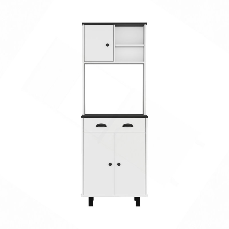 Kitchen Pantry, Kitchen, White/Black